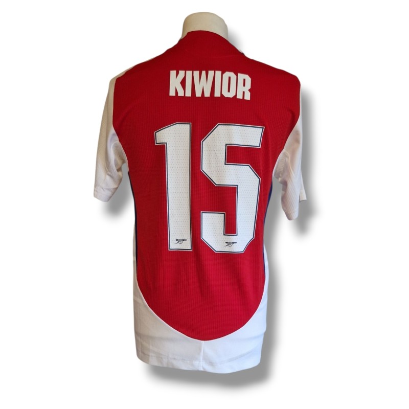 Jakub Kiwior's Arsenal 2024/25 Match Worn Shirt vs Bolton