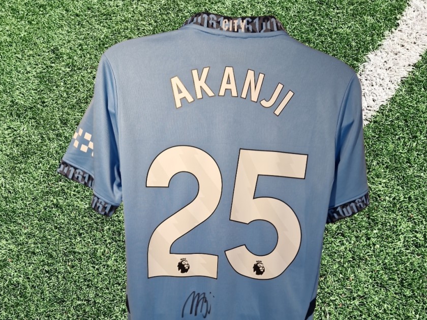 Manuel Akanji Signed Manchester City 2024-25 Home Football Shirt COA