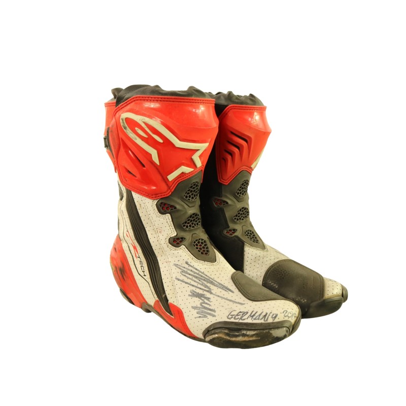 Jonas Folger's Signed Unwashed Boots