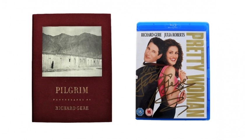 "Pilgrim" Signed Photographic Book by Richard Gere + DVD