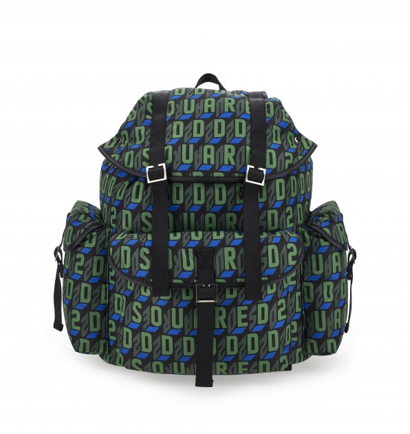 Dsquared2 D2 Monogram Nylon Backpack 