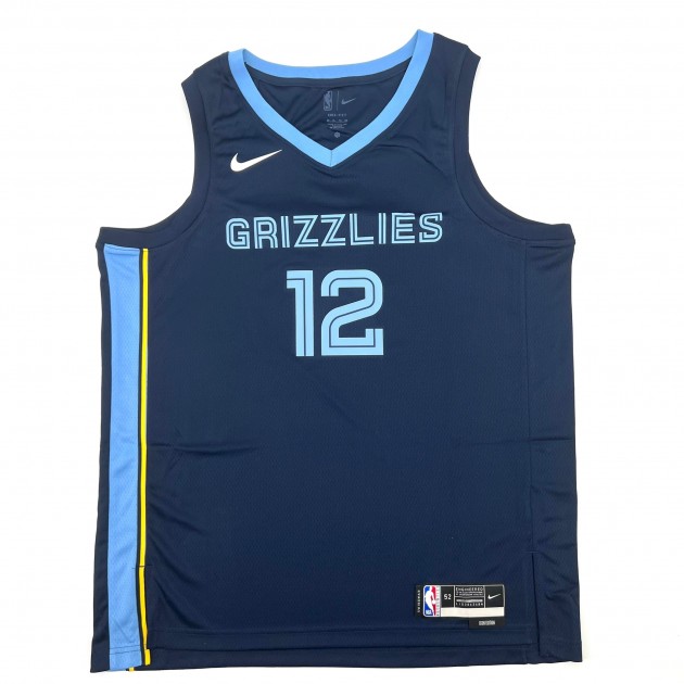Ja Morant Autographed Memphis Grizzlies Nike Swingman Jersey Framed