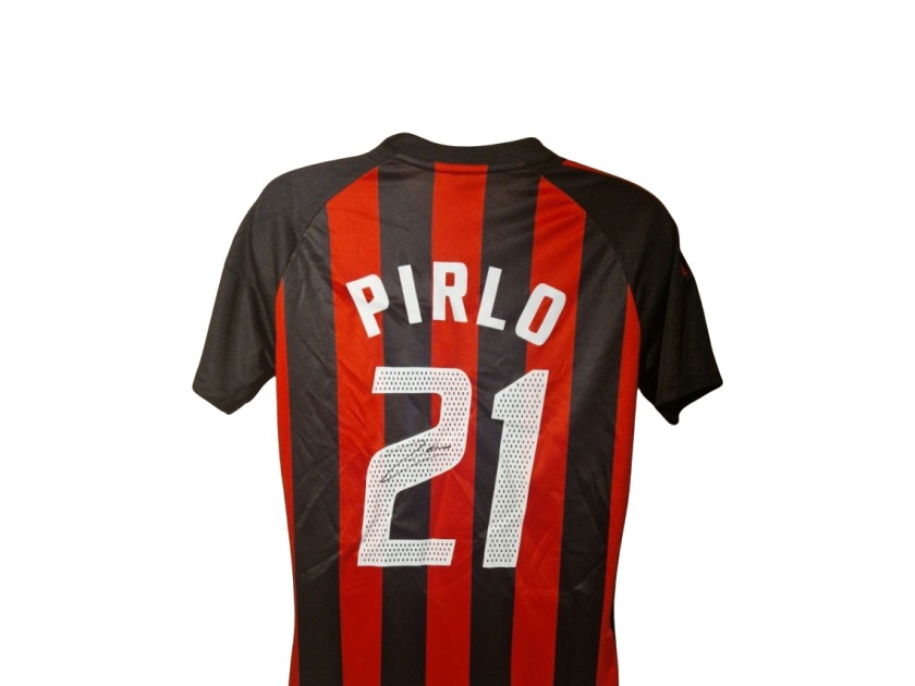 Andrea Pirlo Signed AC Milan 2002-03 Home Football Shirt 