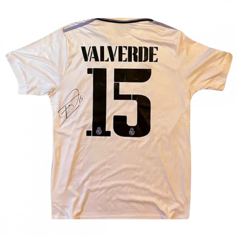 Real Madrid 2022/23 Home Valverde #15 Jersey Name Set