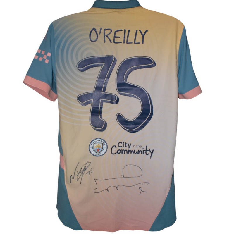 Nico O'Reily & Noel Gallagher Signed Authentic Definitely City Shirt