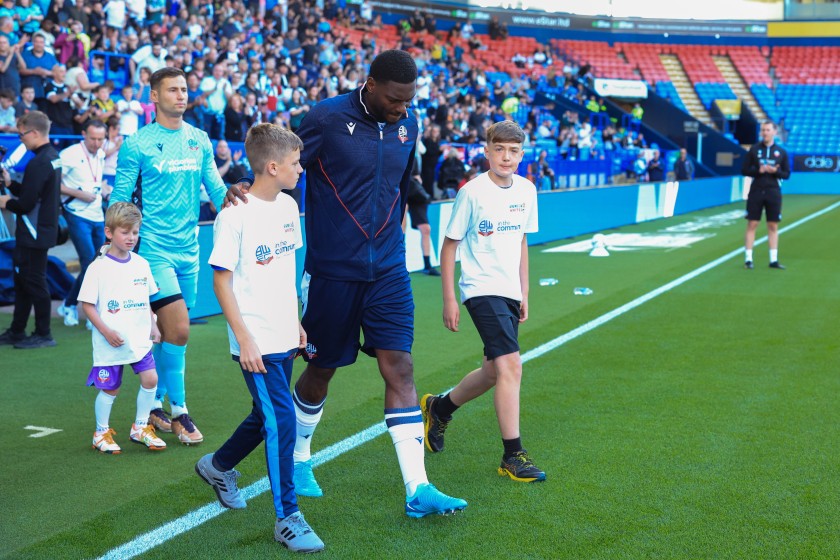 Bolton Wanderers Player Escort Experience Vs Blackpool