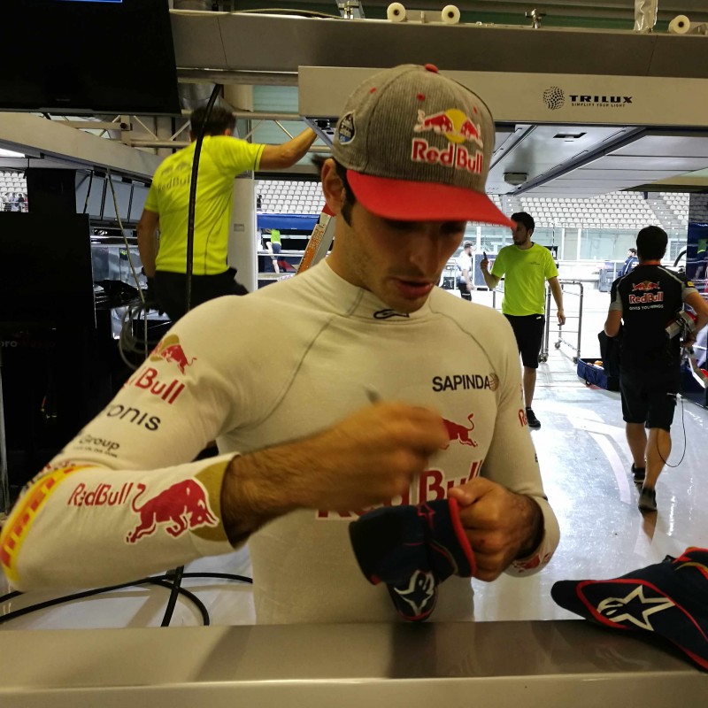 Signed Boots Used by Carlos Sainz in 2016 Malaysian GP and Other Races