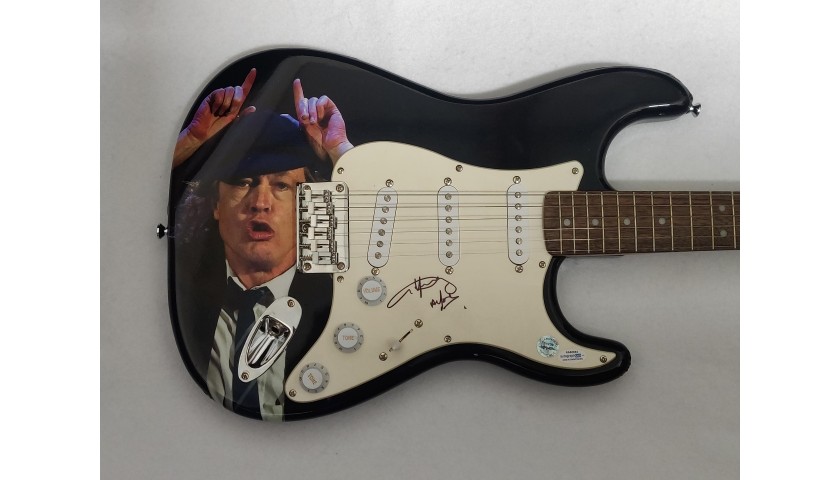 AC/DC's Angus Young Autographed Fender Guitar