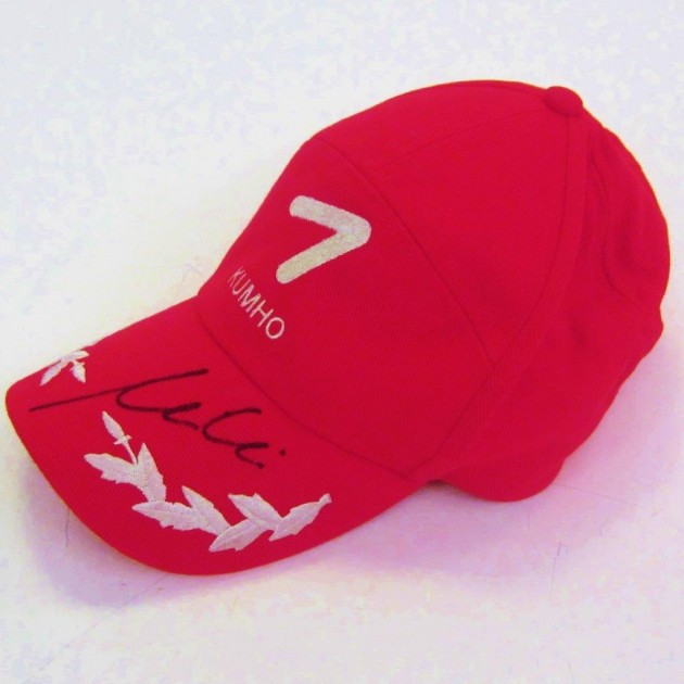  Michela Cerruti worn and signed cap, Auto GP Imola 2014
