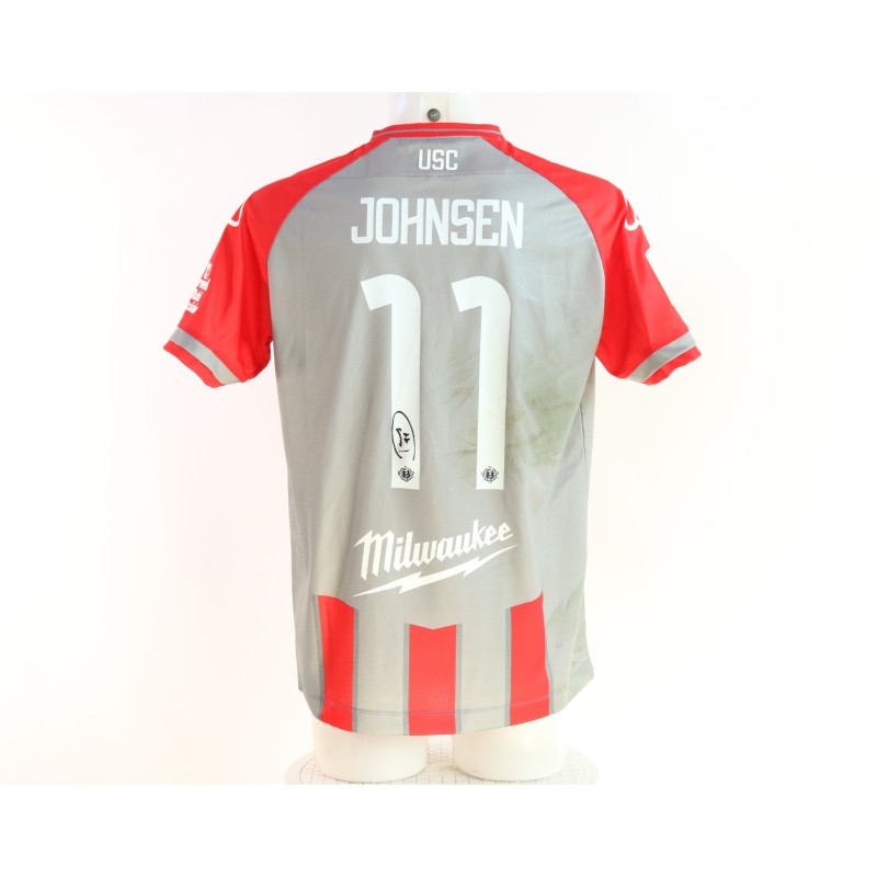 Johnsen's Cremonese vs Cesena Signed Unwashed Shirt, 2025