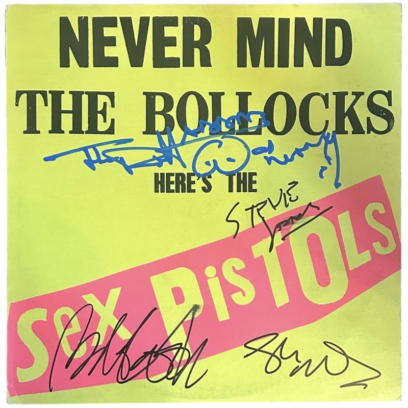 Sex Pistols Signed Never Mind The Bollocks Vinyl LP