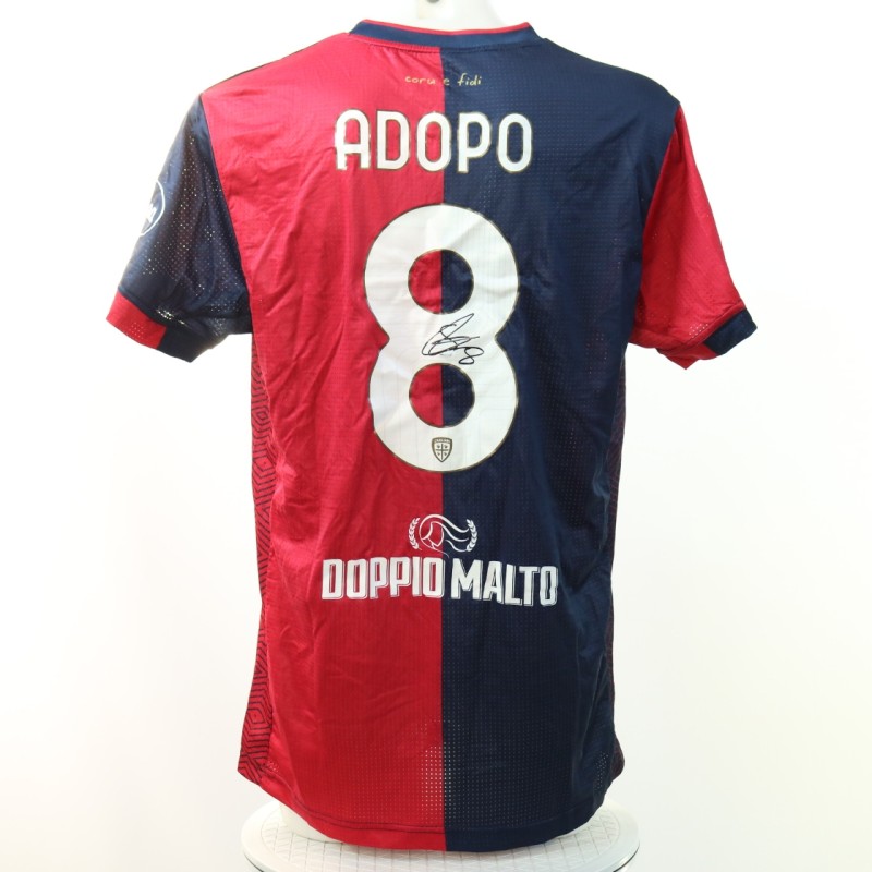 Maglia Adopo Unwashed, Cagliari vs Atalanta 2024 - Autografata