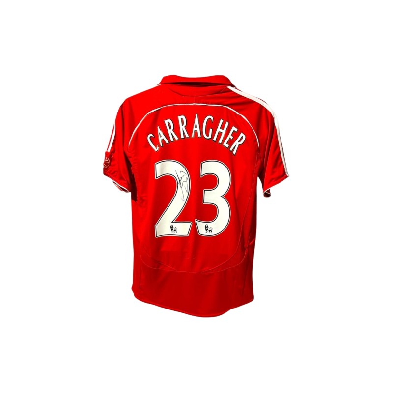 Maglia replica firmata di Jamie Carragher per il Liverpool 2006/08