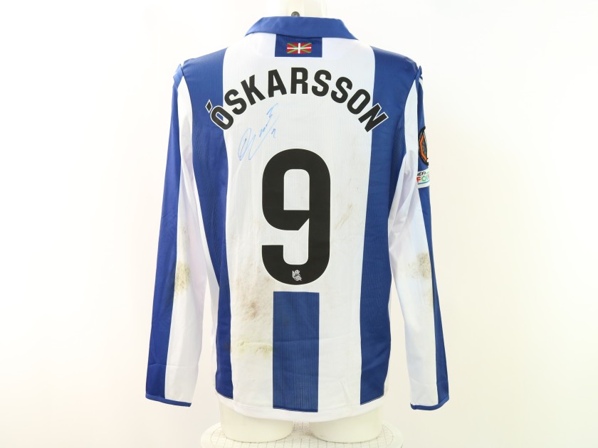 Oskarsson's Real Sociedad vs PAOK Signed Unwashed Shirt, Europa League 2025