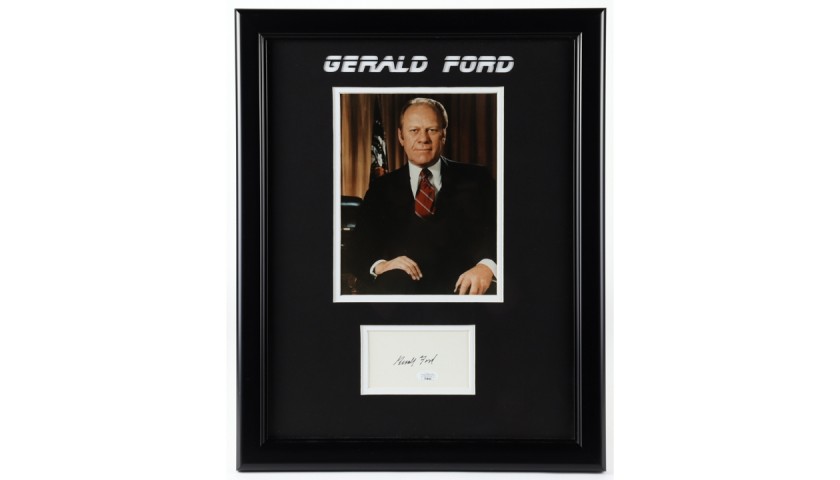 President Gerald Ford Signed Display