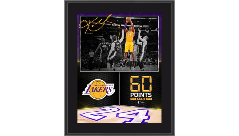 Kobe Bryant Plaque with Digital Signature 