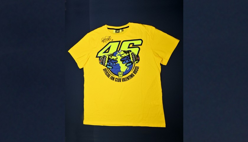VR46 Fan Club T-Shirt Signed by Valentino Rossi