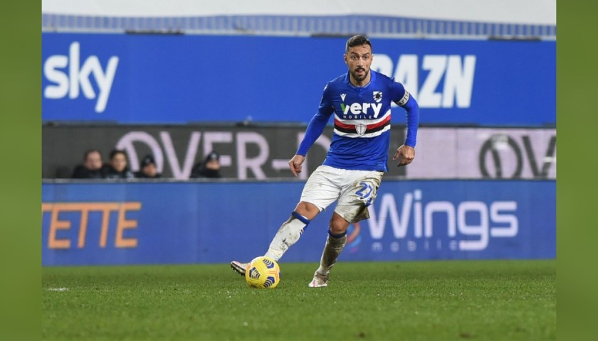 Quagliarella's Official Sampdoria Signed Kit, 2020/21