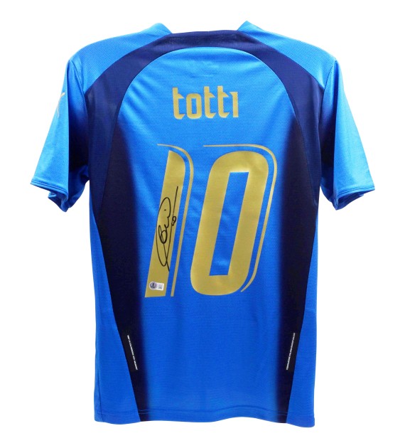 Francesco Totti's Italy Signed Replica Shirt