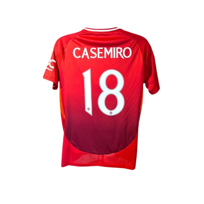 Casemiro's Manchester United 2024/25 MUFC Signed Replica Shirt