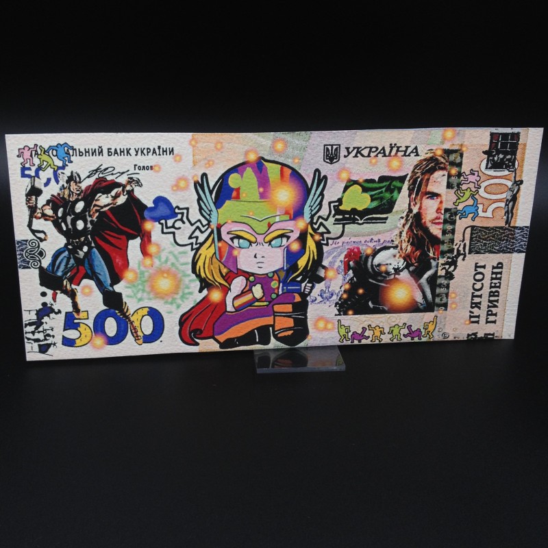 "1$ Banksy Vs Thor Vs Keith Haring" by G.Karloff