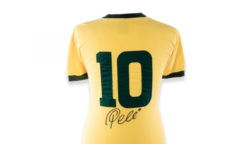 1970 Replica Brazil Shirt Signed by Pelé