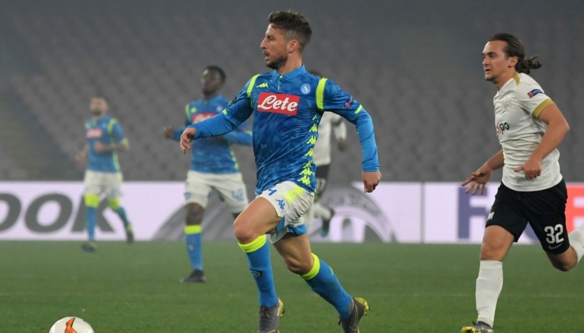 Mertens' Napoli Worn and Signed Shirt, 2018/19