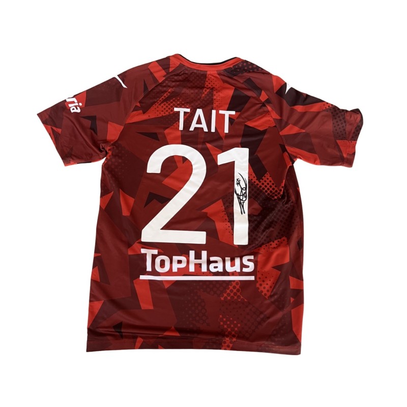 Tait's Unwashed Signed Shirt, Spezia vs Sudtirol 2024 