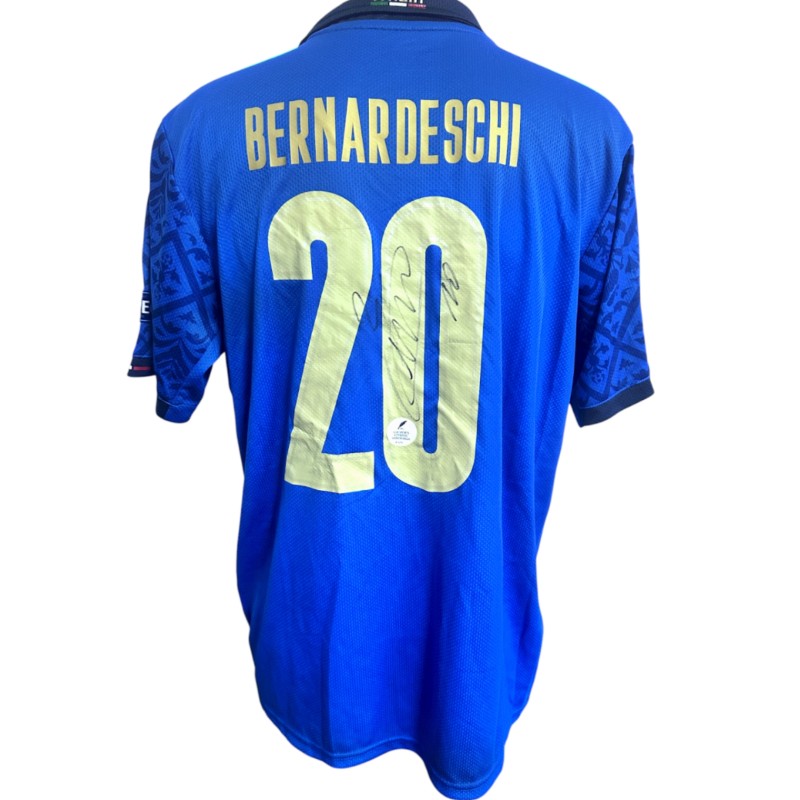 Bernardeschi's Italy Signed Replica Shirt, 2020/21