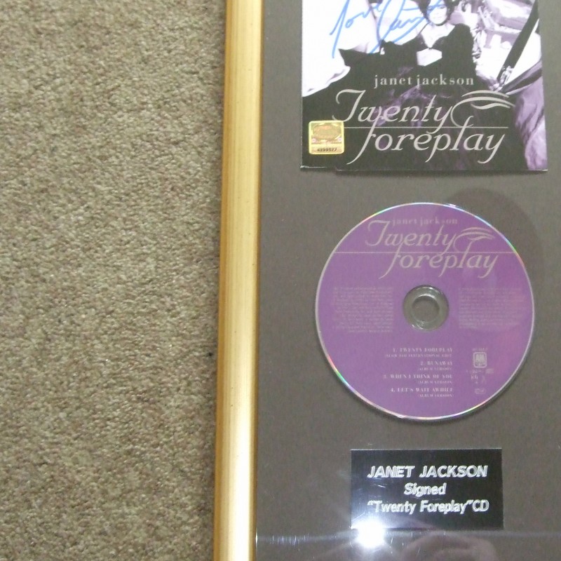 Janet Jackson signed 'Twenty Foreplay' CD