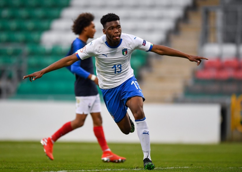 Udogie's Match Shirt, France-Italy U17 2019