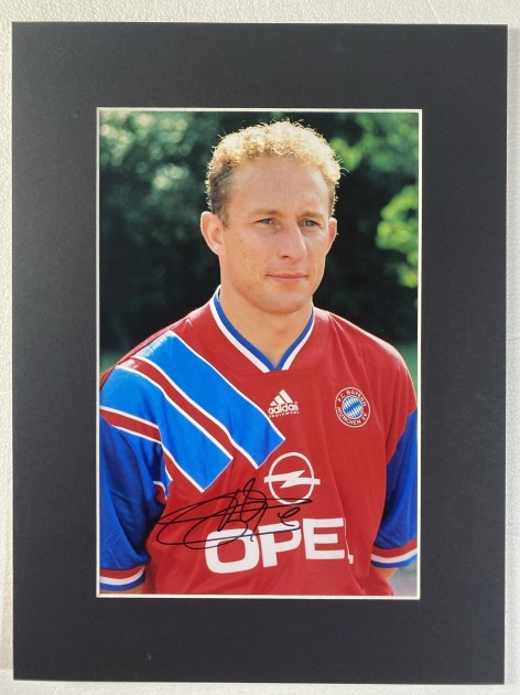 Jean-Pierre Papin Bayern Munich Signed Photo