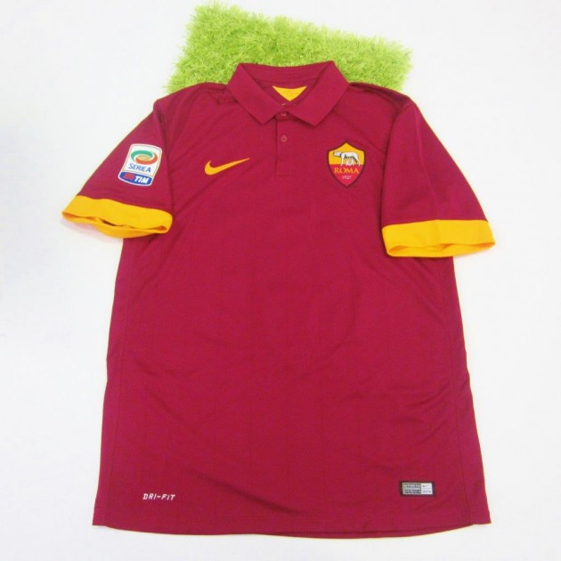 Francesco Totti Roma shirt, Serie A 2014/2015 - signed