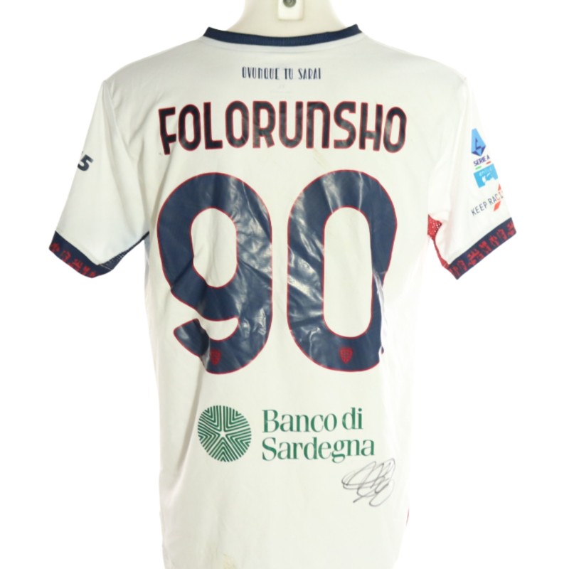 Folorunsho's Signed Unwashed Shirt, Pisa vs Cagliari 2026