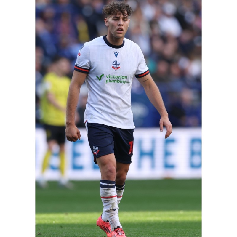 Dion Charles' Bolton Wanderers Signed Match Worn Shirt, vs Burton Albion 