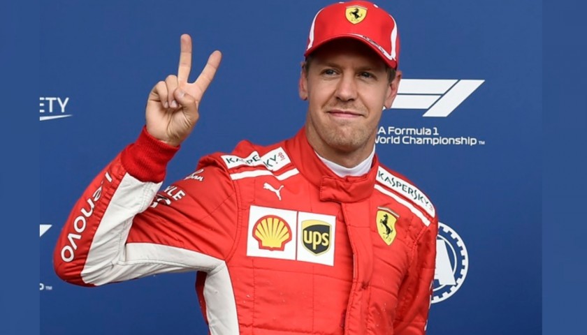 Vettel's Race-Issue 2018 Signed Puma Gloves