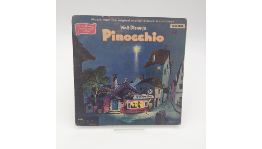 Pinocchio - Disney Records WDE1004 Vinyl