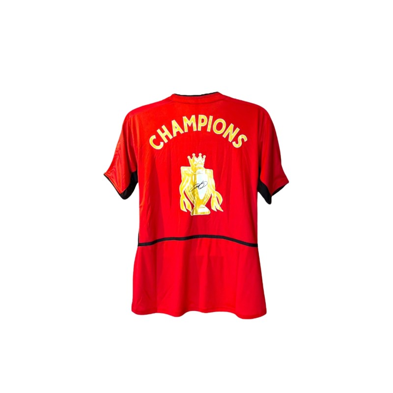 Replica maglia firmata di Ryan Giggs per la Champions 2002/04 del Manchester United