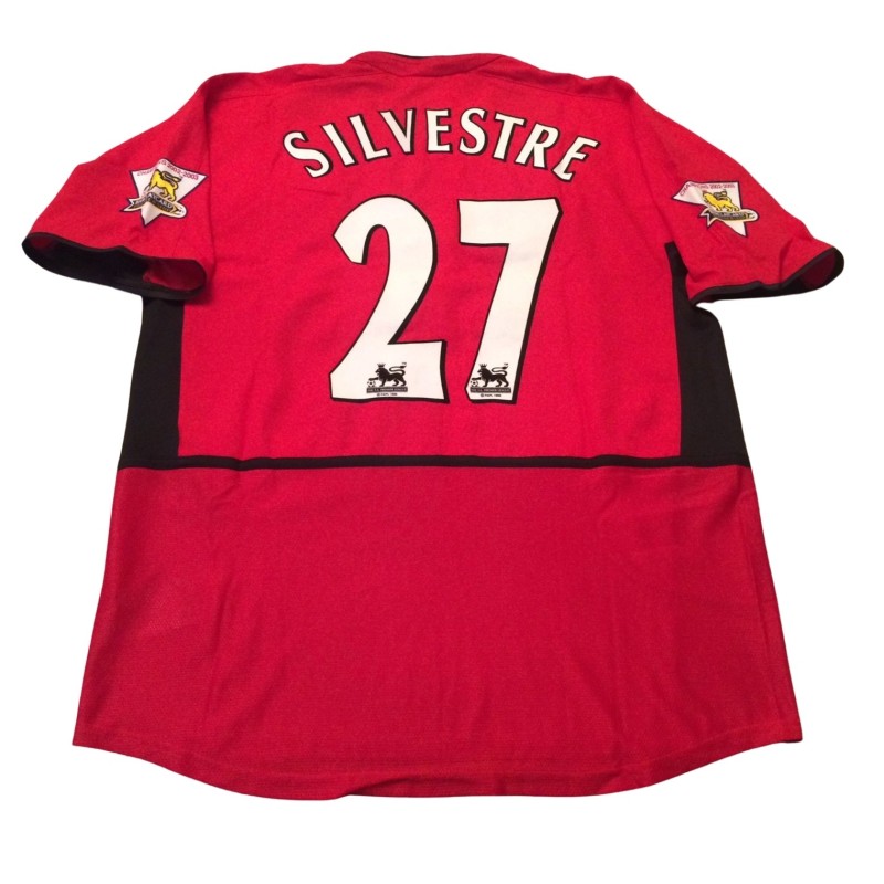 Silvestre's Manchester United Match-Issued Shirt, 2003/04