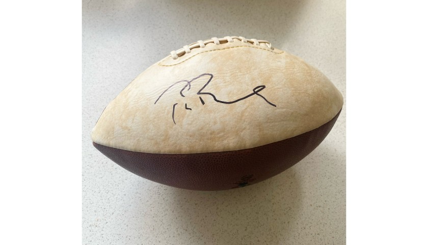 Tom Brady Signed New England Patriots Football - CharityStars