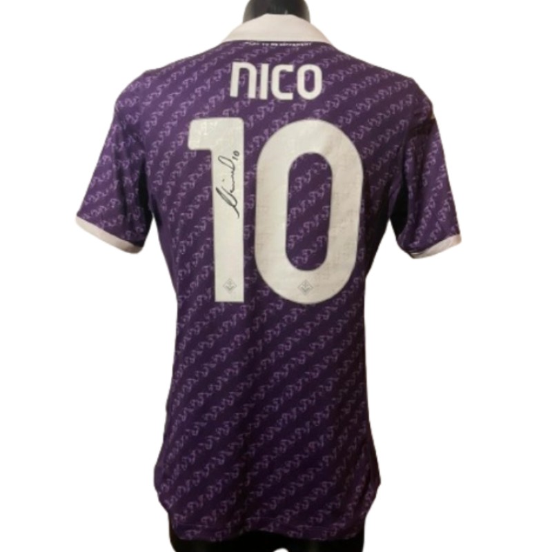 Nico Gonzalez's Fiorentina Signed Match Shirt, 2023/24 