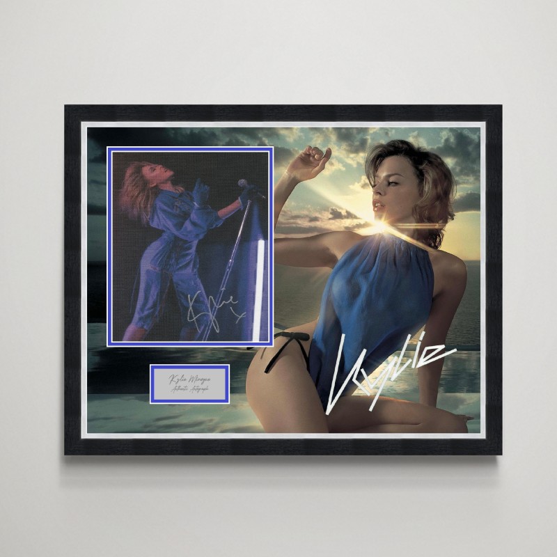 Kylie Minogue Signed Photo Display