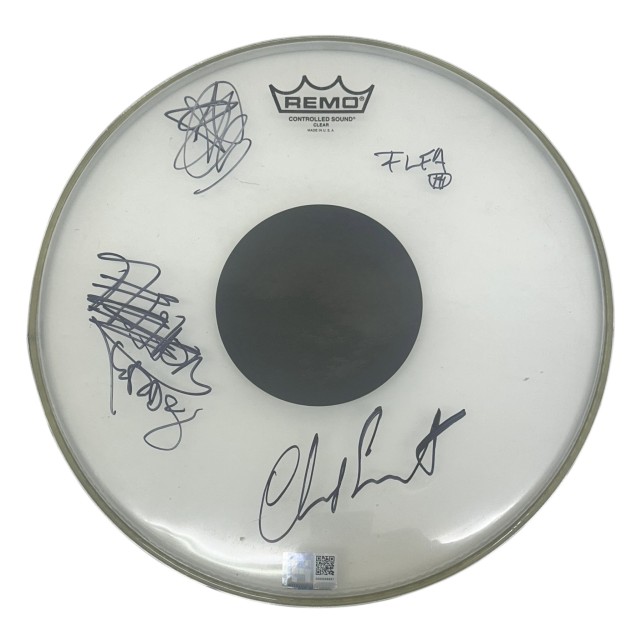 Red Hot Chili Peppers Signed Drumskin