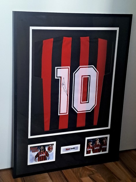 Ruud Gullit's AC Milan 1988/89 Signed and Framed Shirt