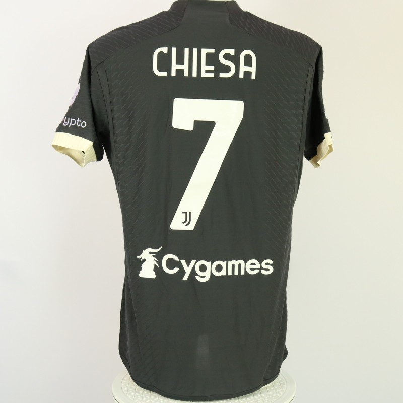 Chiesa's Juventus Match Shirt, 2023/24