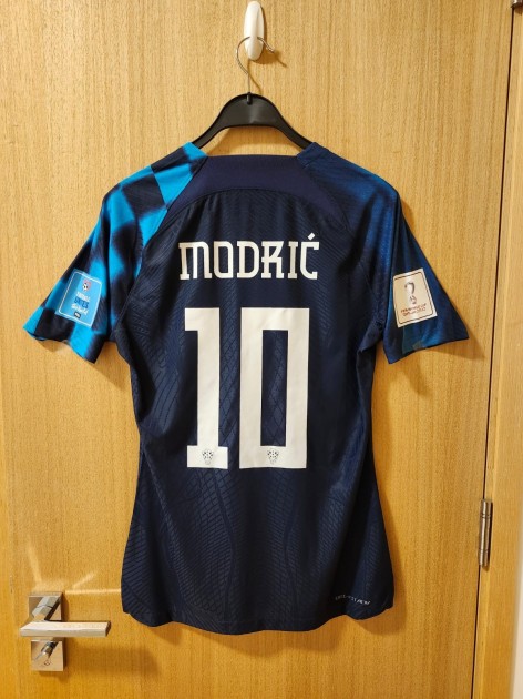 Luka Modric's Croatia World Cup 2022 Match Issued Away Shirt Vs Argentina