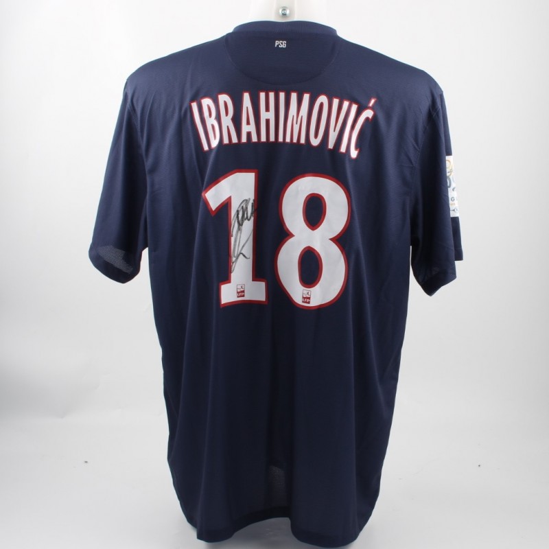 Official Ibrahimovic PSG shirt, Ligue 1 12/13 - signed