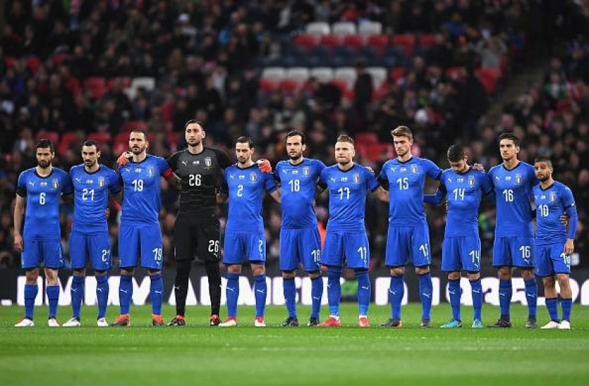 Buffon's Match Shirt, England-Italy - Special Patch