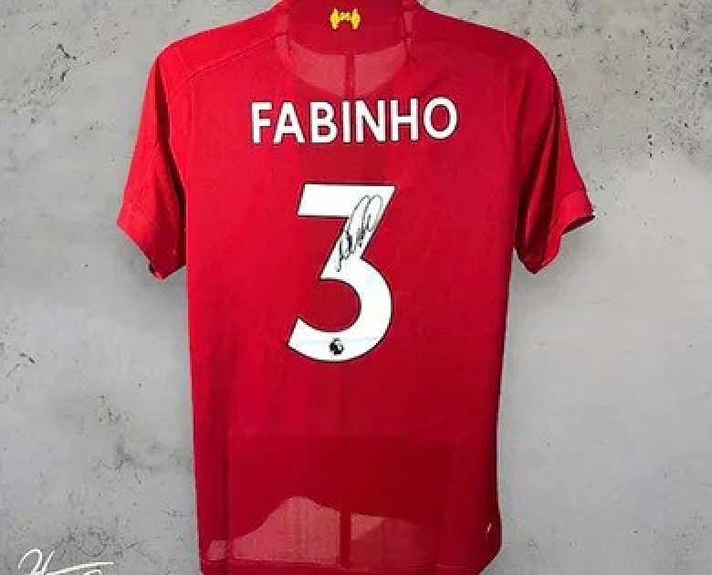 Maglia ufficiale del Liverpool 2019/20 firmata da Fabinho