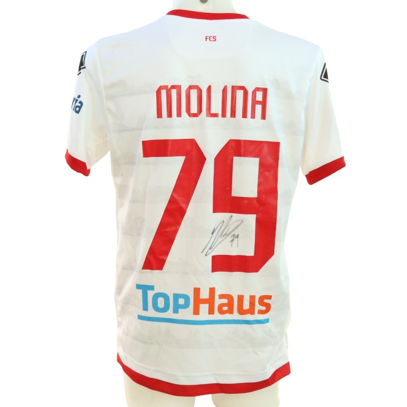 Maglia Molina unwashed Sudtirol vs Cittadella 2024 - Autografata